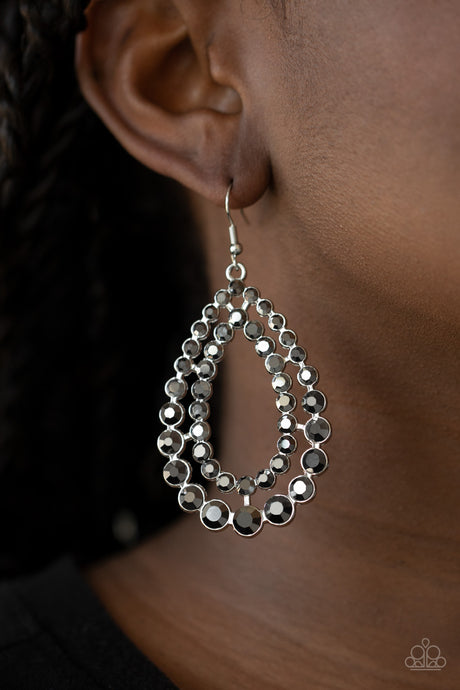 Paparazzi ~ Glacial Glaze ~ Silver Earrings