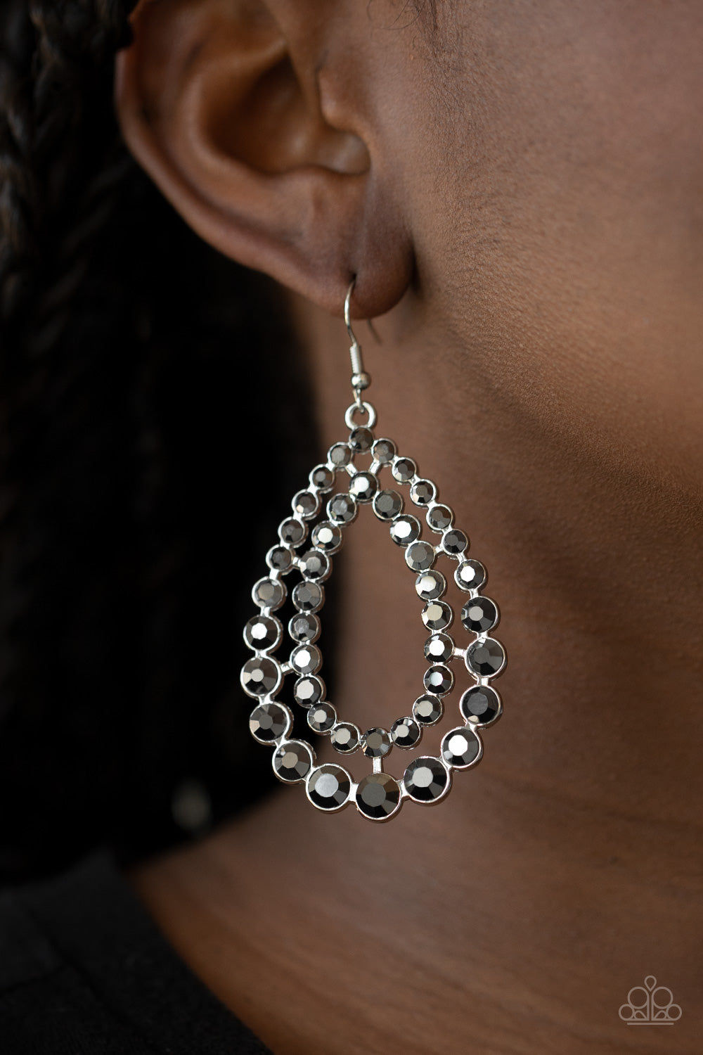 Paparazzi ~ Glacial Glaze ~ Silver Earrings