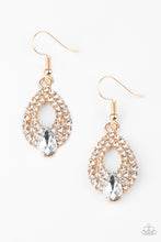 Load image into Gallery viewer, Paparazzi ~ Glam Crush ~ Gold Earrings