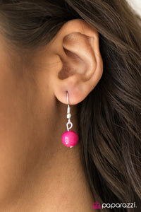 Paparazzi - Glam Theory - Pink Necklace Set