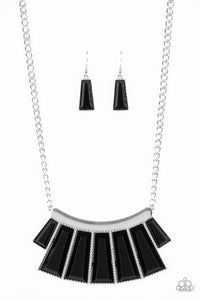 Paparazzi ~ Glamour Goddess ~ Black Necklace Set (Life of the Party Exclusive)