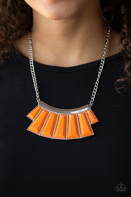 Paparazzi - Glamour Goddess - Orange Necklace Set