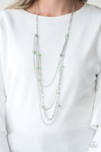 Load image into Gallery viewer, Paparazzi ~ Glamour Grotto ~ Green Necklace Set