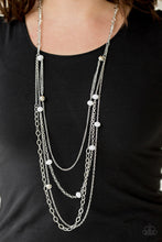 Load image into Gallery viewer, Paparazzi ~ Glamour Grotto ~ White Necklace Set
