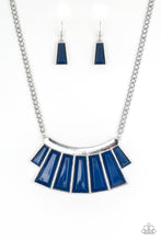 Load image into Gallery viewer, Paparazzi ~ Glamour Goddess ~ Blue Necklace Set