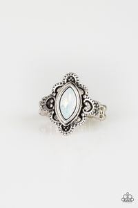 Paparazzi - Glass Half-COLORFUL - White Ring