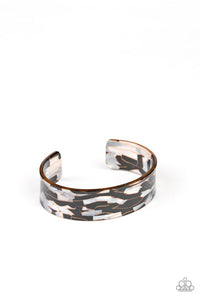 Paparazzi ~ Glaze Daze ~ Black Acrylic Cuff Bracelet