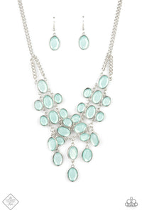 Paparazzi ~ Serene Gleam ~ Blue Necklace Set (Fashion Fix Exclusive)