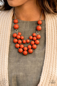 Paparazzi ~ Glimpses of Malibu ~ Fashion Fix Complete Trend Blend ~ Orange Necklace Set