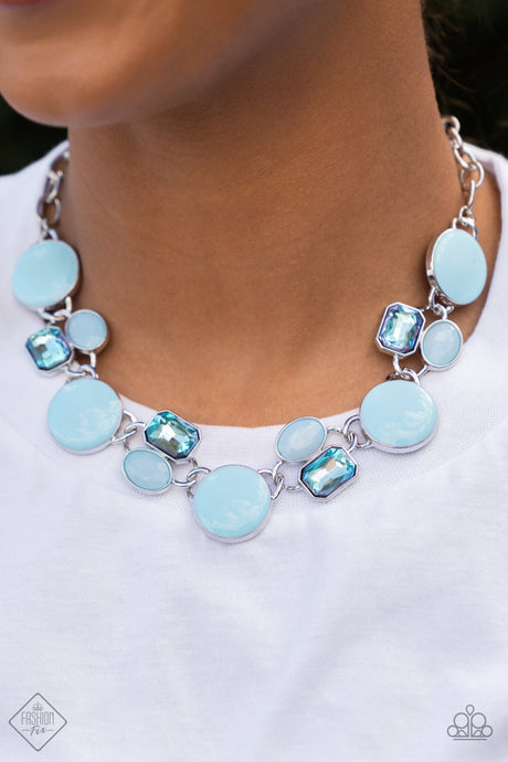 Paparazzi ~ Glimpses of Malibu ~ Complete Trend Blend ~ Blue Necklace Set