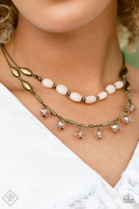 Paparazzi ~ Glimpses of Malibu ~ Fashion Fix Complete Trend Blend ~ Brass Necklace Set