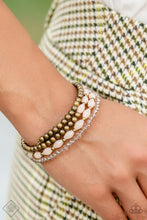 Load image into Gallery viewer, Paparazzi ~ Glimpses of Malibu ~ Fashion Fix Complete Trend Blend ~ Brass Necklace Set