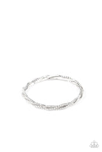 Load image into Gallery viewer, Paparazzi ~ Glitzy Gleam ~ White Bracelet (Life of the Party Exclusive)
