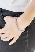 Load image into Gallery viewer, Paparazzi ~ Glitzy Gleam ~ White Bracelet (Life of the Party Exclusive)