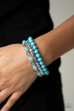 Load image into Gallery viewer, Paparazzi ~ Globetrotter Glam ~ Blue Bracelet