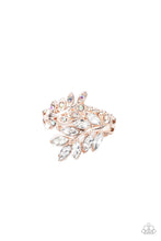 Load image into Gallery viewer, Paparazzi ~ Glowing Gardenista ~ Rose Gold Ring with Stretchy Band
