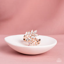 Load image into Gallery viewer, Paparazzi ~ Glowing Gardenista ~ Rose Gold Ring with Stretchy Band