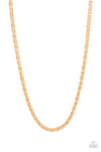 Load image into Gallery viewer, Paparazzi ~ Go Down Fighting ~ Men&#39;s Gold Necklace and Bracelet Set