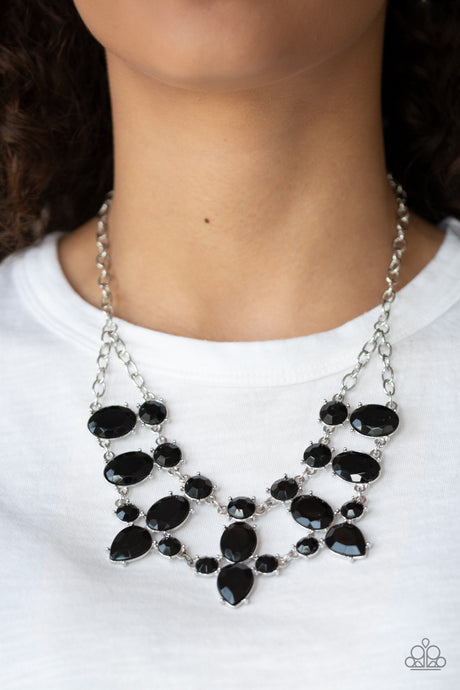 Paparazzi ~ Goddess Glow ~ Black Necklace Set