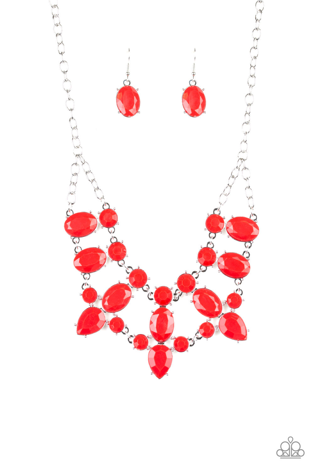 Paparazzi ~ Goddess Glow ~ Red Necklace Set