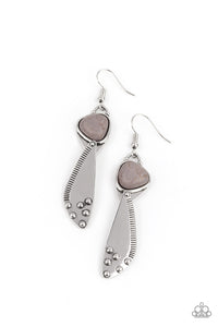 Paparazzi ~ Going-Green Goddess ~ Silver Earrings