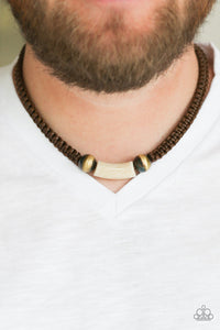 Paparazzi - Gone Adventuring - Brown Urban Necklace - Klassy Jewelz Boutique