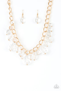 Paparazzi ~ Gorgeously Globetrotter ~ Gold Necklace Set