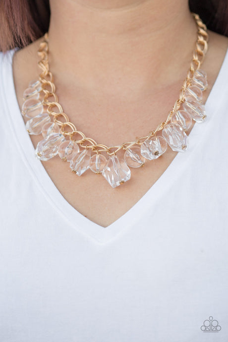 Paparazzi ~ Gorgeously Globetrotter ~ Gold Necklace Set