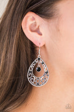 Load image into Gallery viewer, Paparazzi ~ Gotta Get That Glow ~ Black Earrings