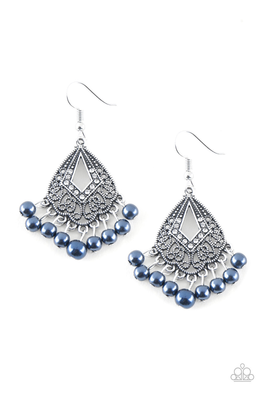 Paparazzi ~ Gracefully Gatsby ~ Blue Earrings