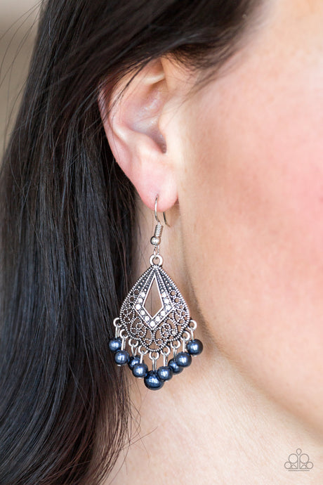 Paparazzi ~ Gracefully Gatsby ~ Blue Earrings