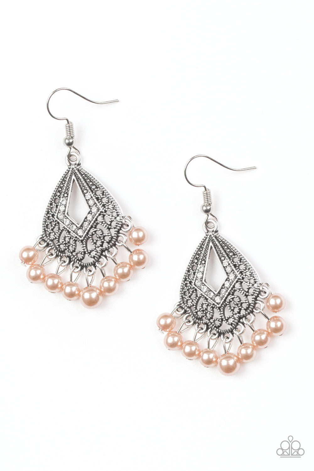 Paparazzi ~ Gracefully Gatsby ~ Brown Earrings
