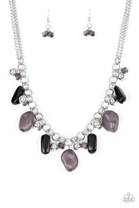 Paparazzi ~ Grand Canyon Grotto ~ Black Necklace Set