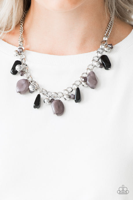 Paparazzi ~ Grand Canyon Grotto ~ Black Necklace Set