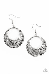 Paparazzi ~ Grapevine Glamorous ~ Silver Earrings
