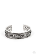 Load image into Gallery viewer, Paparazzi ~ Grit Goals ~ Silver Cuff Bracelet