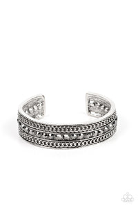 Paparazzi ~ Grit Goals ~ Silver Cuff Bracelet