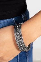 Load image into Gallery viewer, Paparazzi ~ Grit Goals ~ Silver Cuff Bracelet