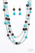 Load image into Gallery viewer, Paparazzi ~ &quot;Groundbreaker&quot; ~ ZI Collection ~ Turquoise &amp; Wood Bead Necklace Set