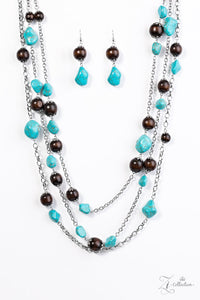 Paparazzi ~ "Groundbreaker" ~ ZI Collection ~ Turquoise & Wood Bead Necklace Set