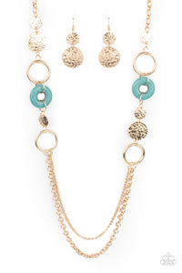 Paparazzi ~ Grounded Glamour ~ Gold Necklace Set