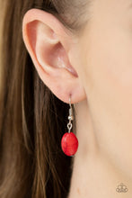 Load image into Gallery viewer, Paparazzi ~ Grounded In ARTIFACT ~ Red Necklace Set