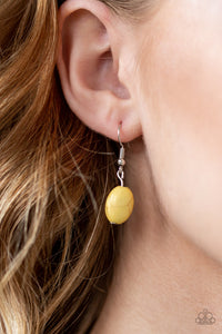 Paparazzi ~ Grounded In ARTIFACT ~ Yellow Necklace Set