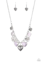 Load image into Gallery viewer, Paparazzi ~ Grow Love ~ Purple Heart Necklace Set