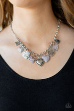 Load image into Gallery viewer, Paparazzi ~ Grow Love ~ Purple Heart Necklace Set