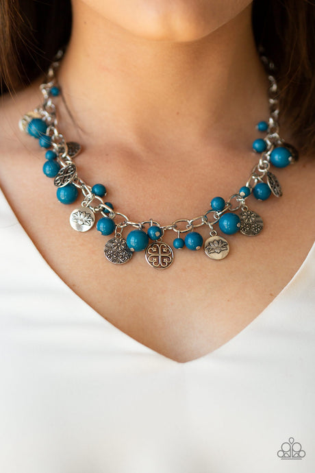 Paparazzi ~ Guru Garden ~ Blue Necklace and Bracelet Set