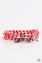 Load image into Gallery viewer, Paparazzi ~ Gypsy Globetrotter ~ Red Bracelet