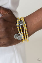 Load image into Gallery viewer, Paparazzi ~ Gypsy Globetrotter ~ Yellow Bracelet