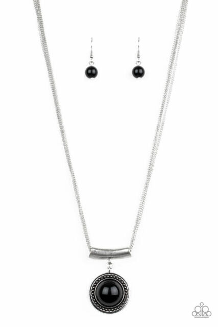 Paparazzi ~ Gypsy Gulf ~ Black Necklace Set