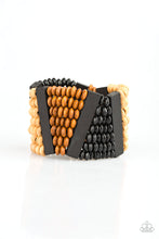 Load image into Gallery viewer, Paparazzi ~ HAUTE In Hispaniola ~ Black Wooden Bracelet with Stretchy Bands